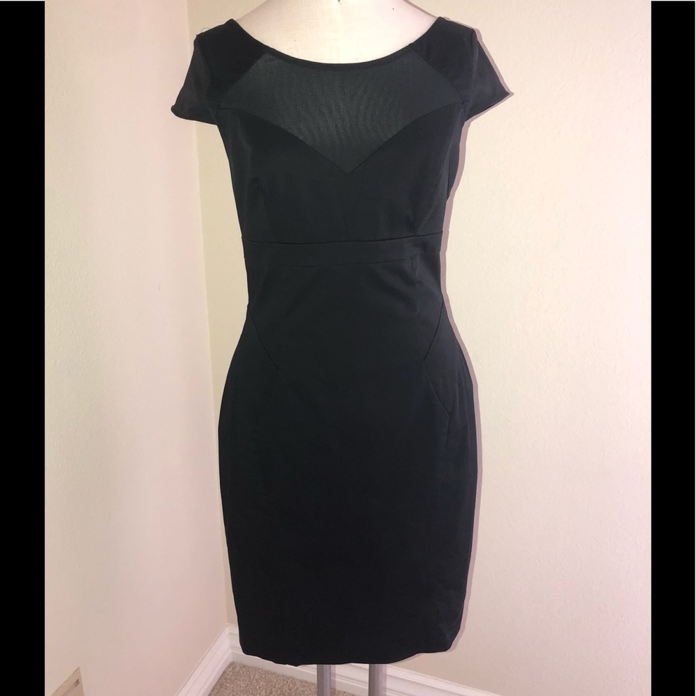 Bebe Bodycon Dress with Mesh top
